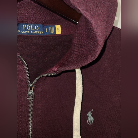 RALPH LAUREN POLO HOODY L HOODIE LARGE WINTER ZIP UP - Picture 2 of 3